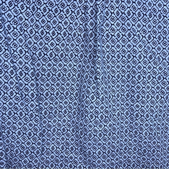 XL JASMINE AND JULIANA WHITE BLACK GEOMETRIC PRINT BOHO LONG SLEEVE TOP - Picture 9 of 12